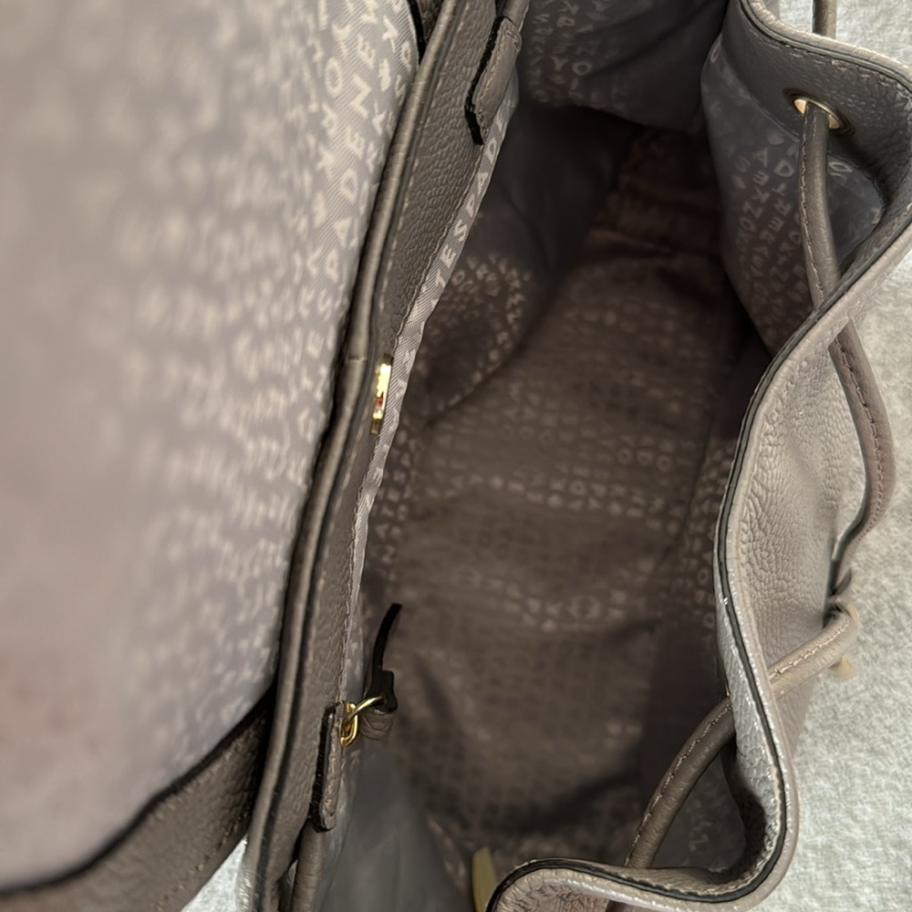 Kate Spade leather backpack in gray - Picture 3 of 4